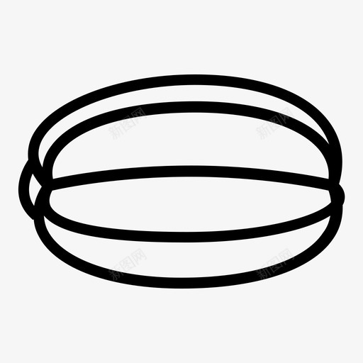 星果异国情调食物图标svg_新图网 https://ixintu.com 异国情调 星果 水果 韩国甜瓜 食物