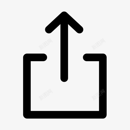 上传分享上箭头图标svg_新图网 https://ixintu.com 上传 上箭头 分享