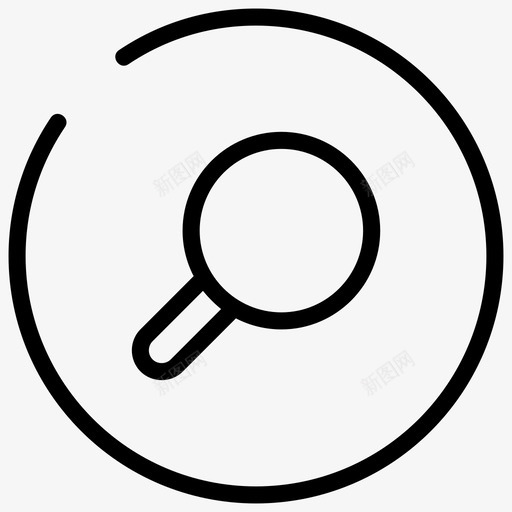 搜索圈出寻找图标svg_新图网 https://ixintu.com 商店 圈出 寻找 搜索 放大镜