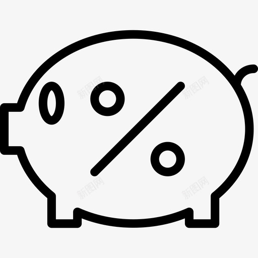 储蓄罐商业58直系图标svg_新图网 https://ixintu.com 储蓄罐 商业58 直系