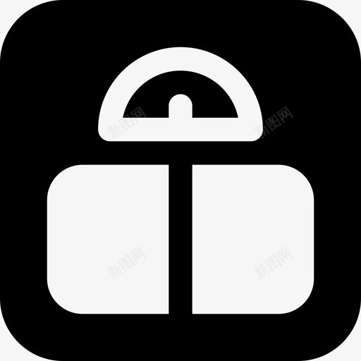 秤健康生活方式3填充图标svg_新图网 https://ixintu.com 健康生活方式3 填充 秤