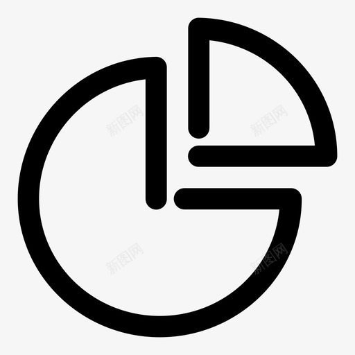 饼图图表市场图标svg_新图网 https://ixintu.com 图表 市场 饼图