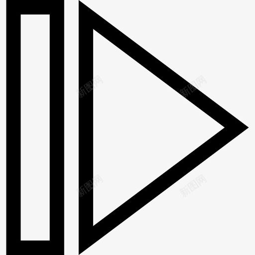 下一步音频按钮图标svg_新图网 https://ixintu.com 下一步 多媒体 按钮 播放暂停 用户界面大纲 视频 音频