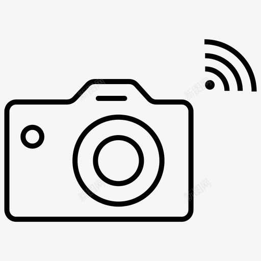 摄像头数据传输物联网图标svg_新图网 https://ixintu.com wifi 摄像头 数据传输 无线 物联网 物联网勾画