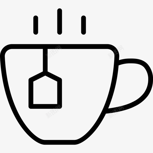茶杯饮料杯子图标svg_新图网 https://ixintu.com 厨房 杯子 茶杯 饮料