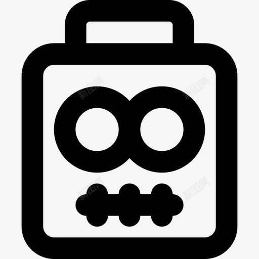 骨架表情符号集合4轮廓图标svg_新图网 https://ixintu.com 表情符号集合4 轮廓 骨架