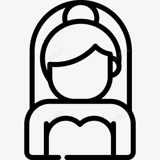 新娘婚礼20直系图标svg_新图网 https://ixintu.com 婚礼20 新娘 直系