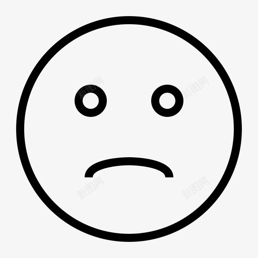悲伤沮丧表情符号图标svg_新图网 https://ixintu.com 悲伤 沮丧 表情符号