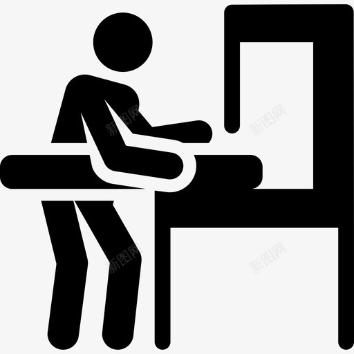 工人工厂象形图填充图标svg_新图网 https://ixintu.com 填充 工人 工厂象形图