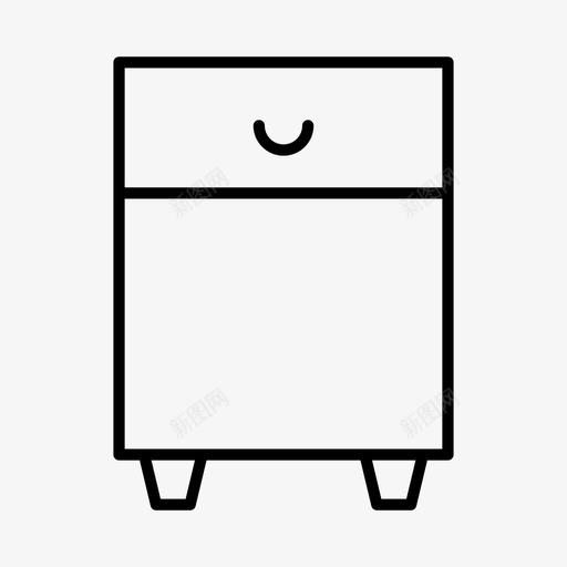 橱柜家具家居图标svg_新图网 https://ixintu.com 家具 家居 橱柜 边桌
