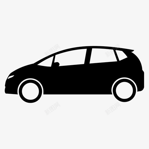 汽车小客车交通工具图标svg_新图网 https://ixintu.com 交通工具 小客车 汽车