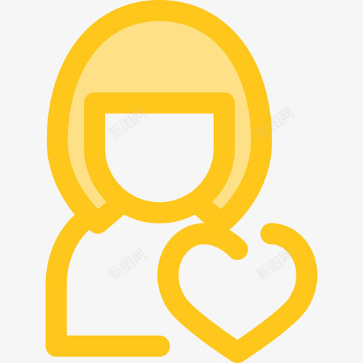 用户用户5黄色图标svg_新图网 https://ixintu.com 用户 用户5 黄色