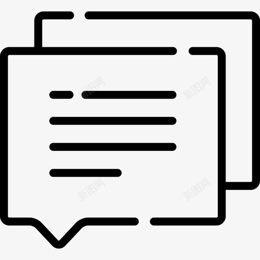 聊天ui界面2线性图标svg_新图网 https://ixintu.com ui界面2 线性 聊天