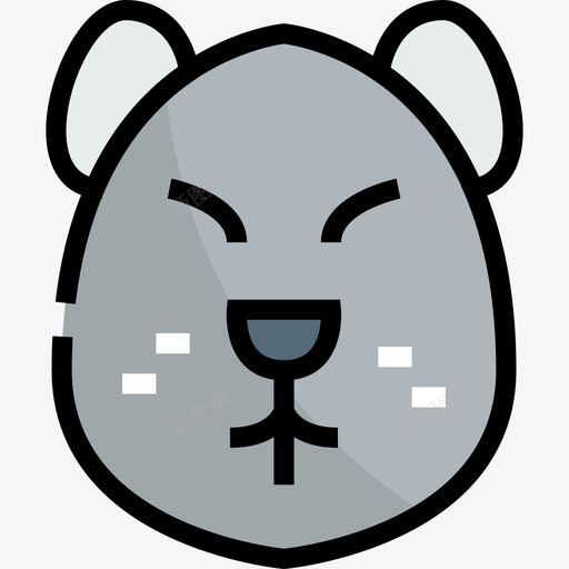 仓鼠宠物狗线图标svg_新图网 https://ixintu.com 仓鼠 宠物狗 线