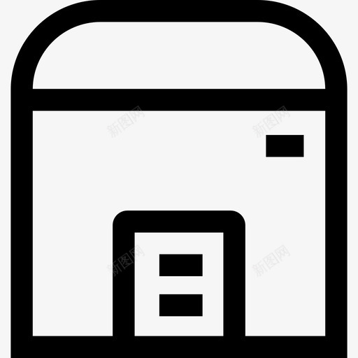 电饭煲电子设备3线性图标svg_新图网 https://ixintu.com 电子设备3 电饭煲 线性