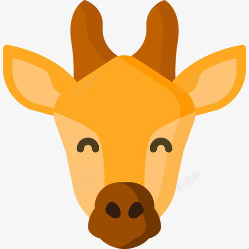 长颈鹿safari7扁平图标svg_新图网 https://ixintu.com safari7 扁平 长颈鹿