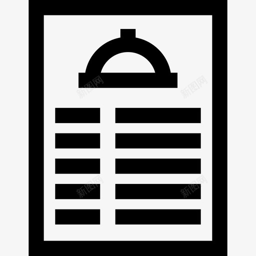 菜单酒店17线性图标svg_新图网 https://ixintu.com 线性 菜单 酒店17