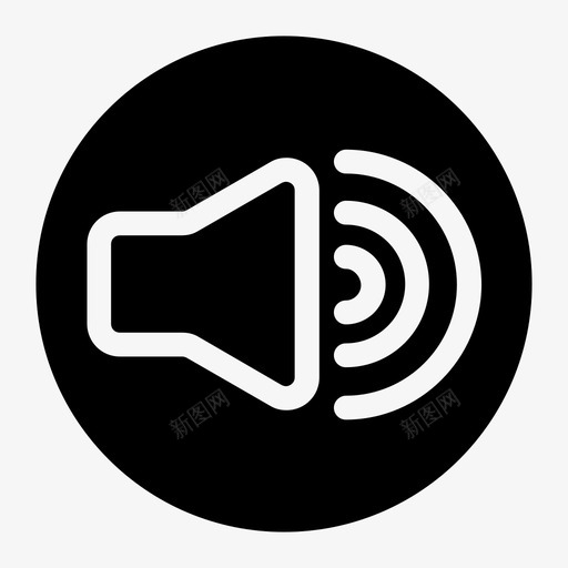 扬声器音频音乐播放器图标svg_新图网 https://ixintu.com 声音 扬声器 技术 音乐播放器 音频