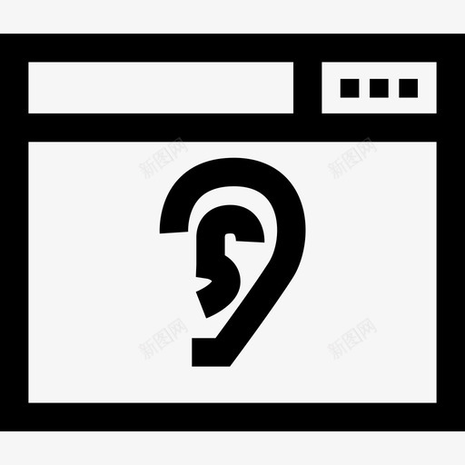 浏览器交互7线性图标svg_新图网 https://ixintu.com 交互7 浏览器 线性