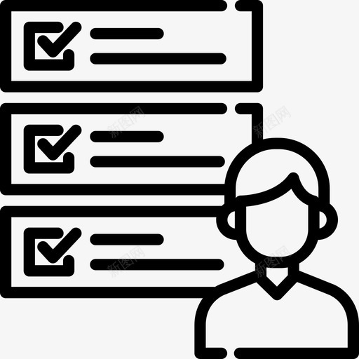 任务商务和办公12线性图标svg_新图网 https://ixintu.com 任务 商务和办公12 线性