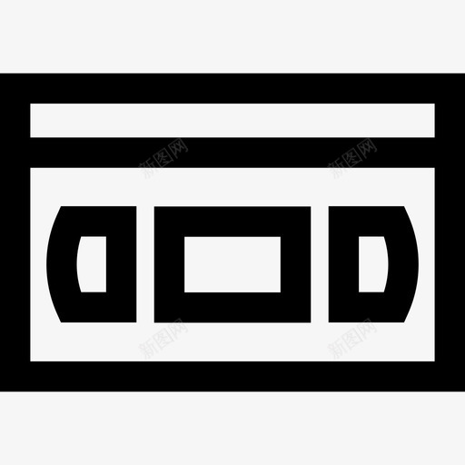 Vhs80年代7线性图标svg_新图网 https://ixintu.com 80年代7 Vhs 线性