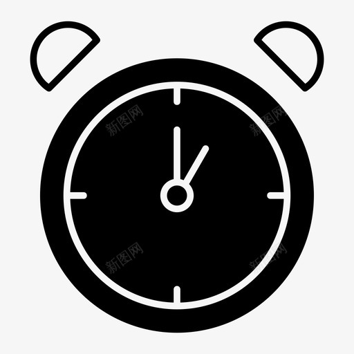 时钟闹钟一点钟图标svg_新图网 https://ixintu.com 一点钟 手表 时钟 时间 闹钟