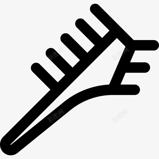染发刷美发4直线型图标svg_新图网 https://ixintu.com 染发刷 直线型 美发4