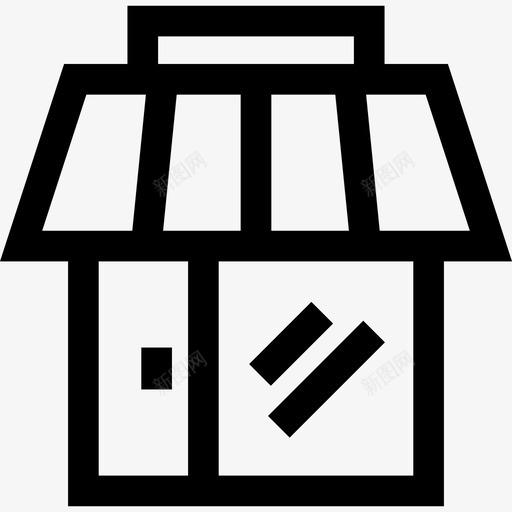 商店购物36直线图标svg_新图网 https://ixintu.com 商店 直线 购物36