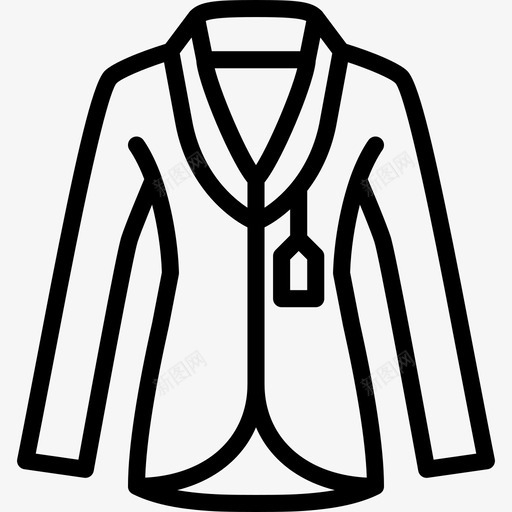 外套女装4件直线型图标svg_新图网 https://ixintu.com 外套 女装4件 直线型