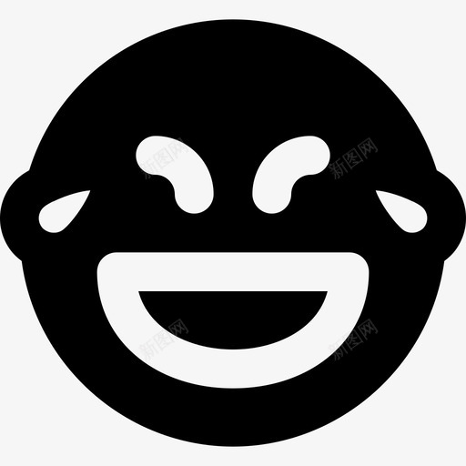 笑表情集3纯色图标svg_新图网 https://ixintu.com 笑 纯色 表情集3