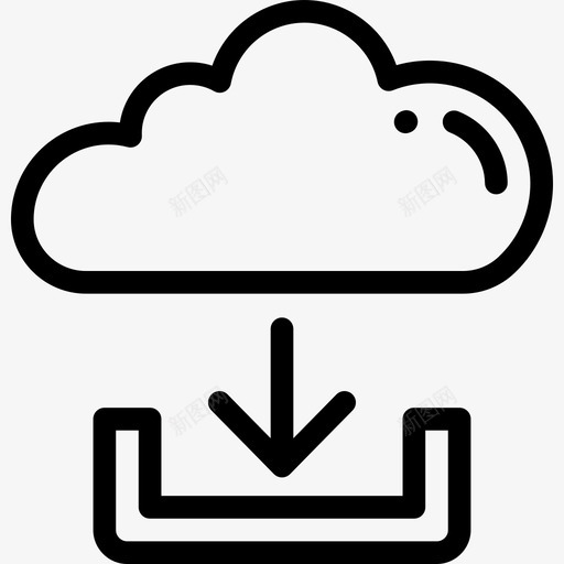 向下发育18线性图标svg_新图网 https://ixintu.com 发育18 向下 线性