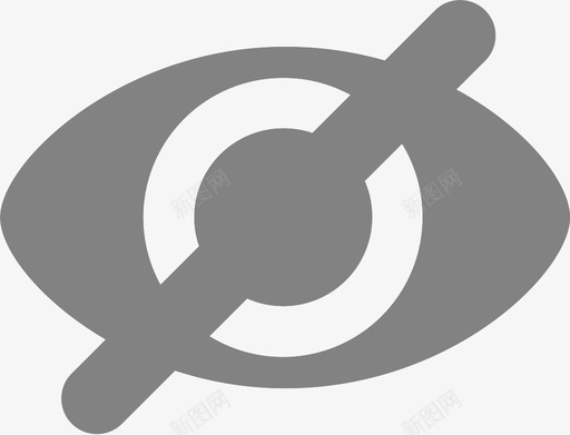 不点开-眼睛svg_新图网 https://ixintu.com 不点开-眼睛