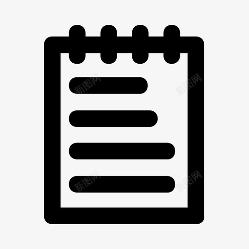 笔记本编辑记事本图标svg_新图网 https://ixintu.com 书写 信纸 笔记本 编辑 记事本