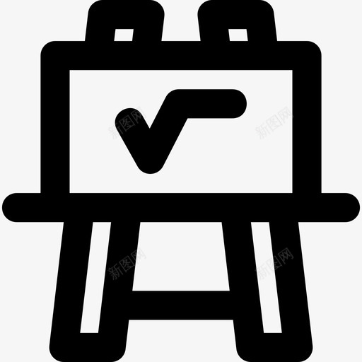 黑板教育15直线图标svg_新图网 https://ixintu.com 教育15 直线 黑板