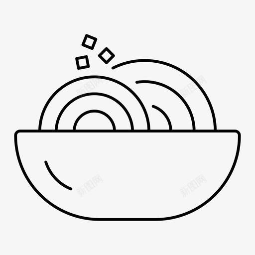 意大利面晚餐食物图标svg_新图网 https://ixintu.com 意大利面 晚餐 食物 餐厅 餐厅和咖啡馆图标集 餐点