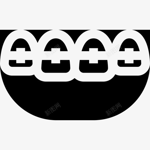 牙套牙科护理2填充图标svg_新图网 https://ixintu.com 填充 牙套 牙科护理2