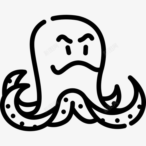 海怪奇异的人物直率的图标svg_新图网 https://ixintu.com 奇异的人物 海怪 直率的