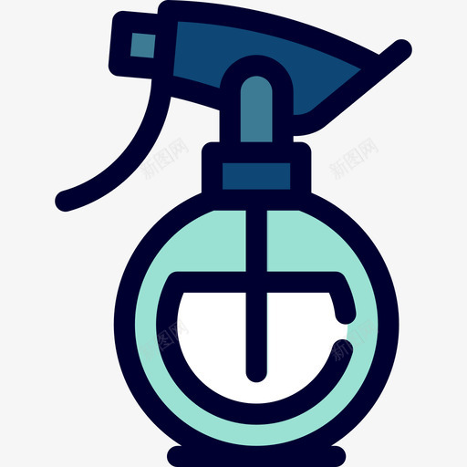 喷雾瓶美丽10线性颜色图标svg_新图网 https://ixintu.com 喷雾瓶 线性颜色 美丽10