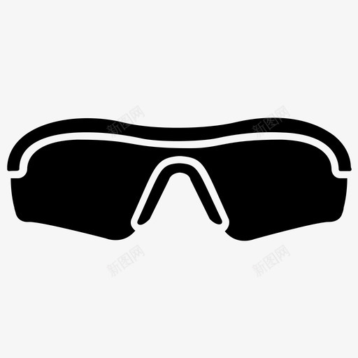 蟋蟀眼镜保护眼镜运动太阳镜图标svg_新图网 https://ixintu.com 保护眼镜 光学镜片 紫外线眼镜 蟋蟀字形图标 蟋蟀眼镜 运动太阳镜