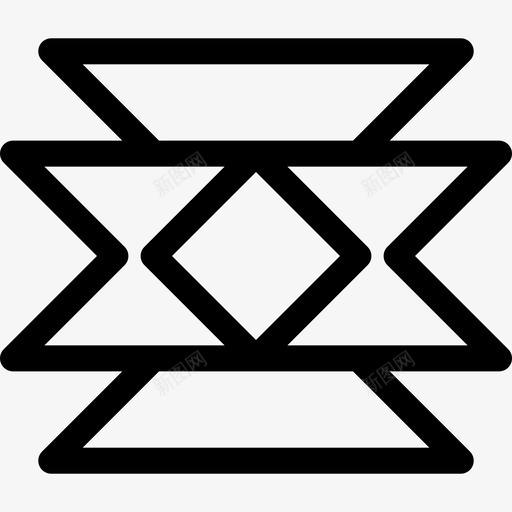 美洲土著蝴蝶形状美洲部落的象征图标svg_新图网 https://ixintu.com 形状 美洲土著蝴蝶 美洲部落的象征