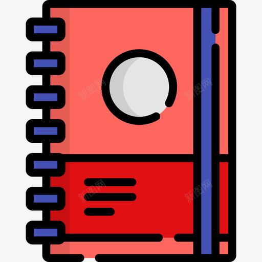 笔记本绘画工具6线颜色图标svg_新图网 https://ixintu.com 笔记本 线颜色 绘画工具6