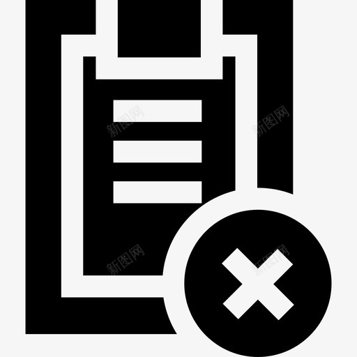 剪贴板交互6已填充图标svg_新图网 https://ixintu.com 交互6 剪贴板 已填充