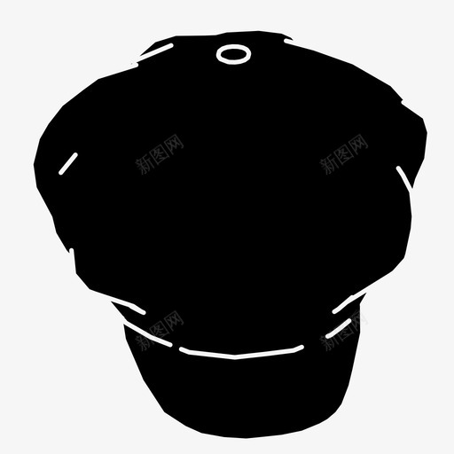 厨师帽炊具服装图标svg_新图网 https://ixintu.com 厨师帽 头 帽子 服装 炊具 软呢帽