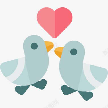爱情鸟婚礼12平房图标图标
