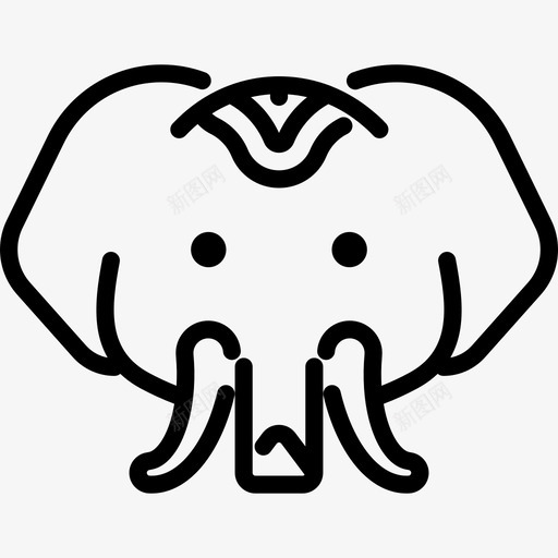 大象马戏团25直系图标svg_新图网 https://ixintu.com 大象 直系 马戏团25