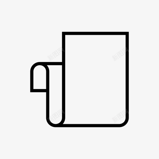 纸张小册子文件图标svg_新图网 https://ixintu.com 卷轴 小册子 提纲收藏 文件 纸张