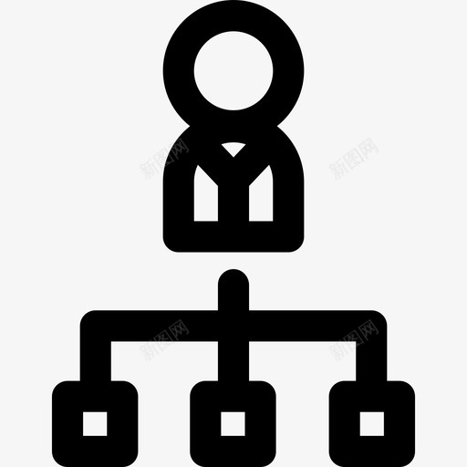老板管理4直系人图标svg_新图网 https://ixintu.com 直系人 管理4 老板