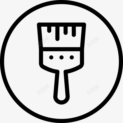 画笔艺术4线条图标svg_新图网 https://ixintu.com 画笔 线条 艺术4