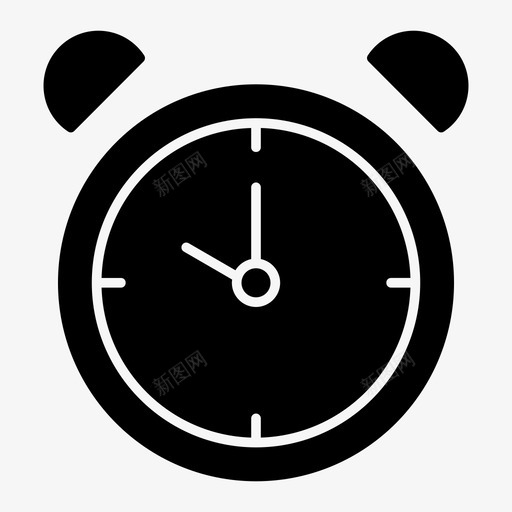 闹钟十点钟时间图标svg_新图网 https://ixintu.com 十点钟 手表 时间 闹钟
