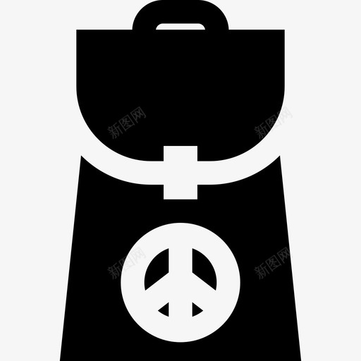背包嬉皮士11装满图标svg_新图网 https://ixintu.com 嬉皮士11 背包 装满